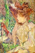  Henri  Toulouse-Lautrec Honorine Platzer (Woman with Gloves) China oil painting reproduction